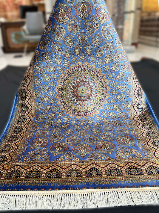 Blue Royal Azure Intricate Area Rug