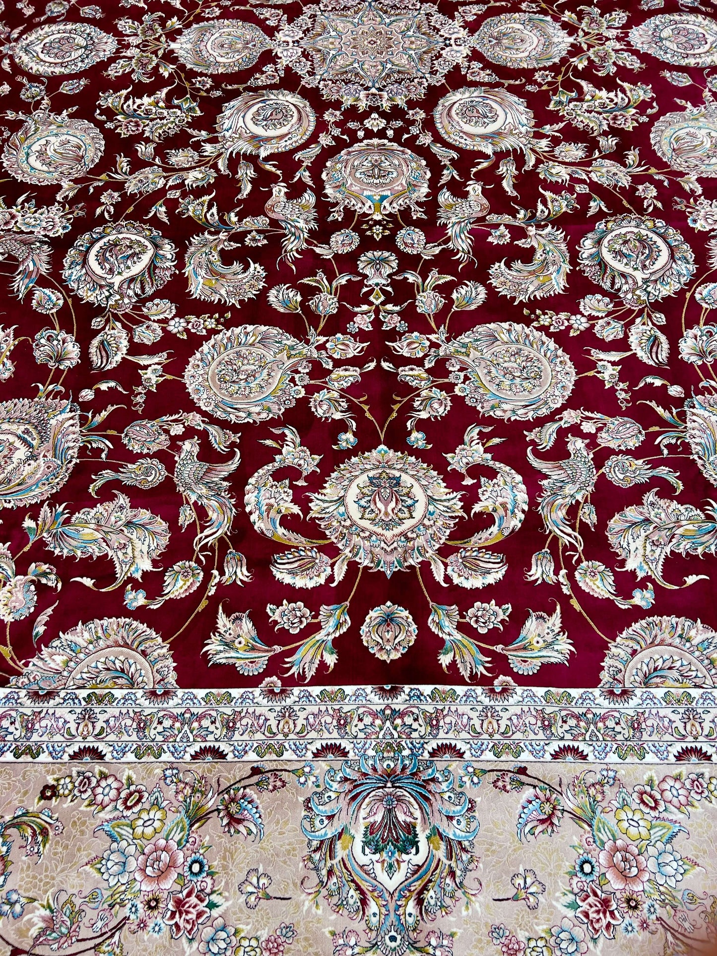 Red Allure Silk Rug