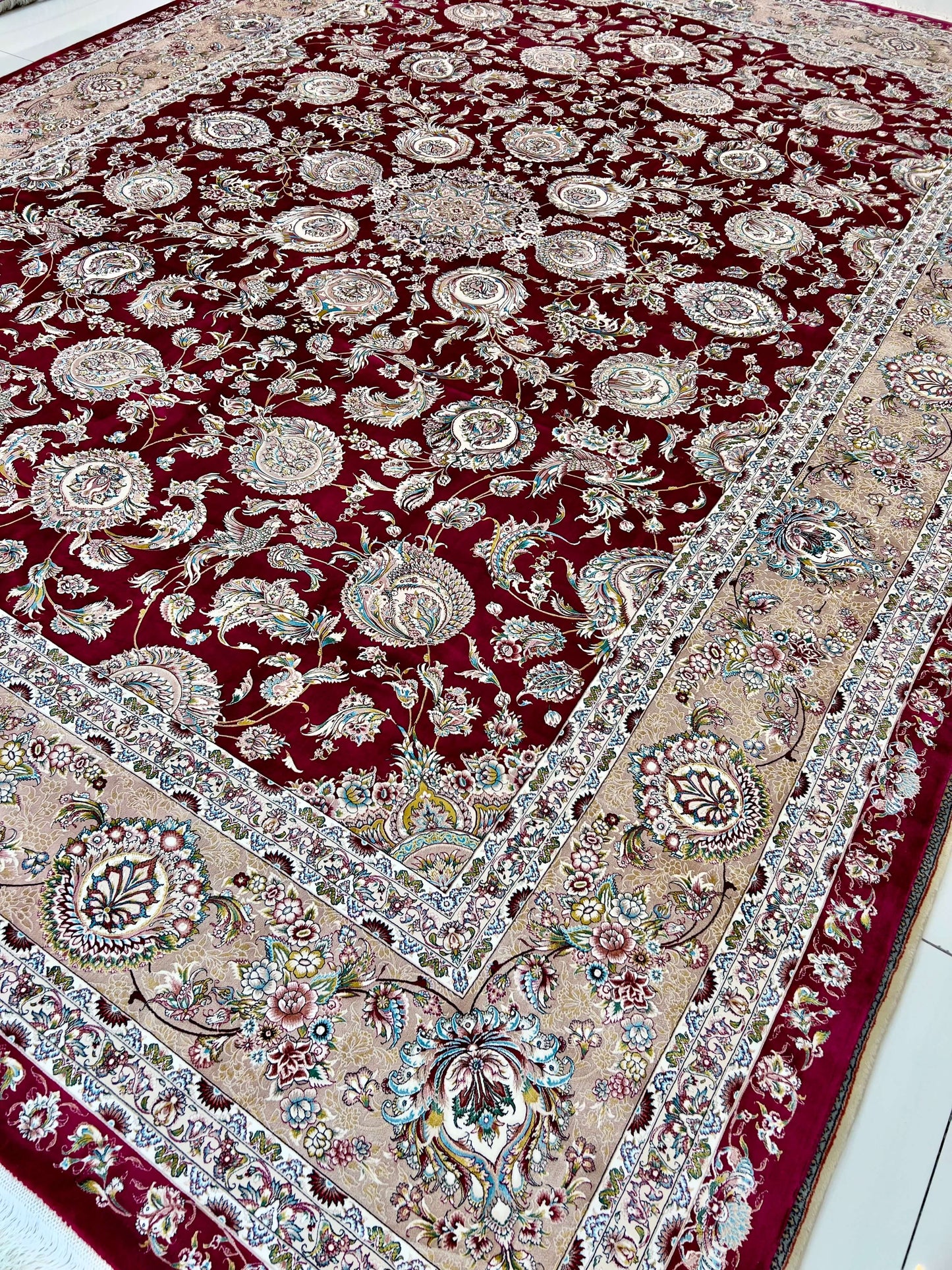 Red Allure Silk Rug