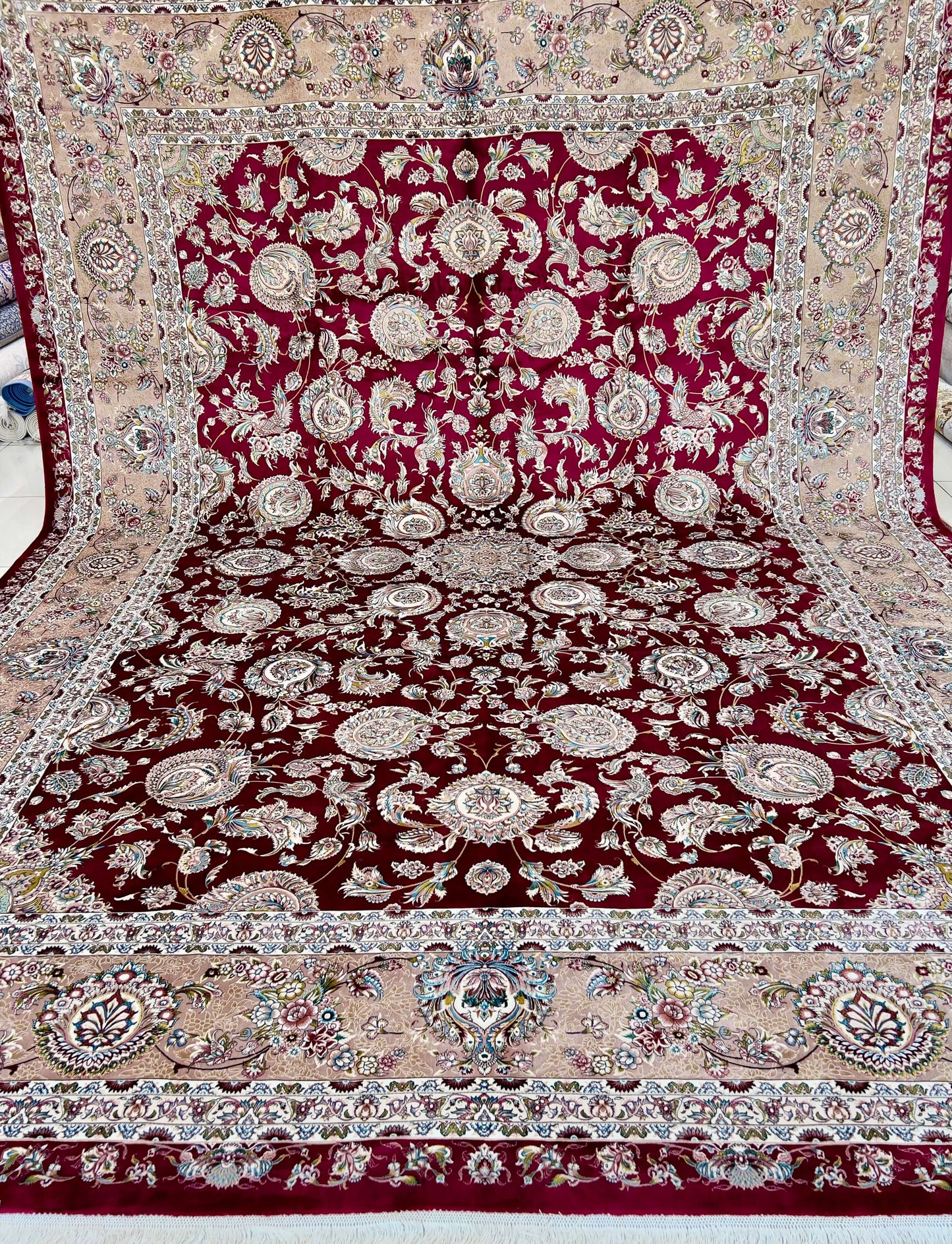 Red Allure Silk Rug