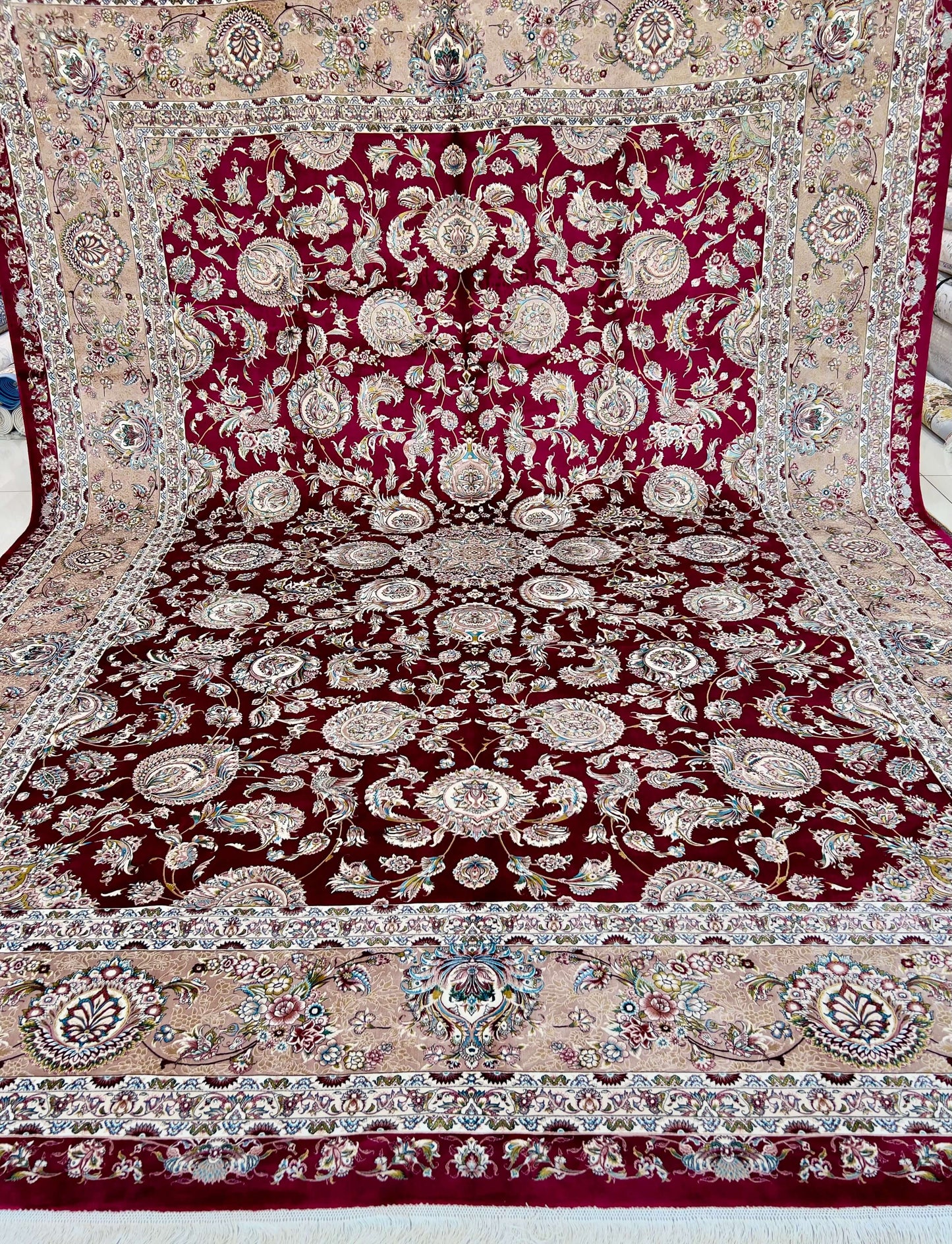 Red Allure Silk Rug