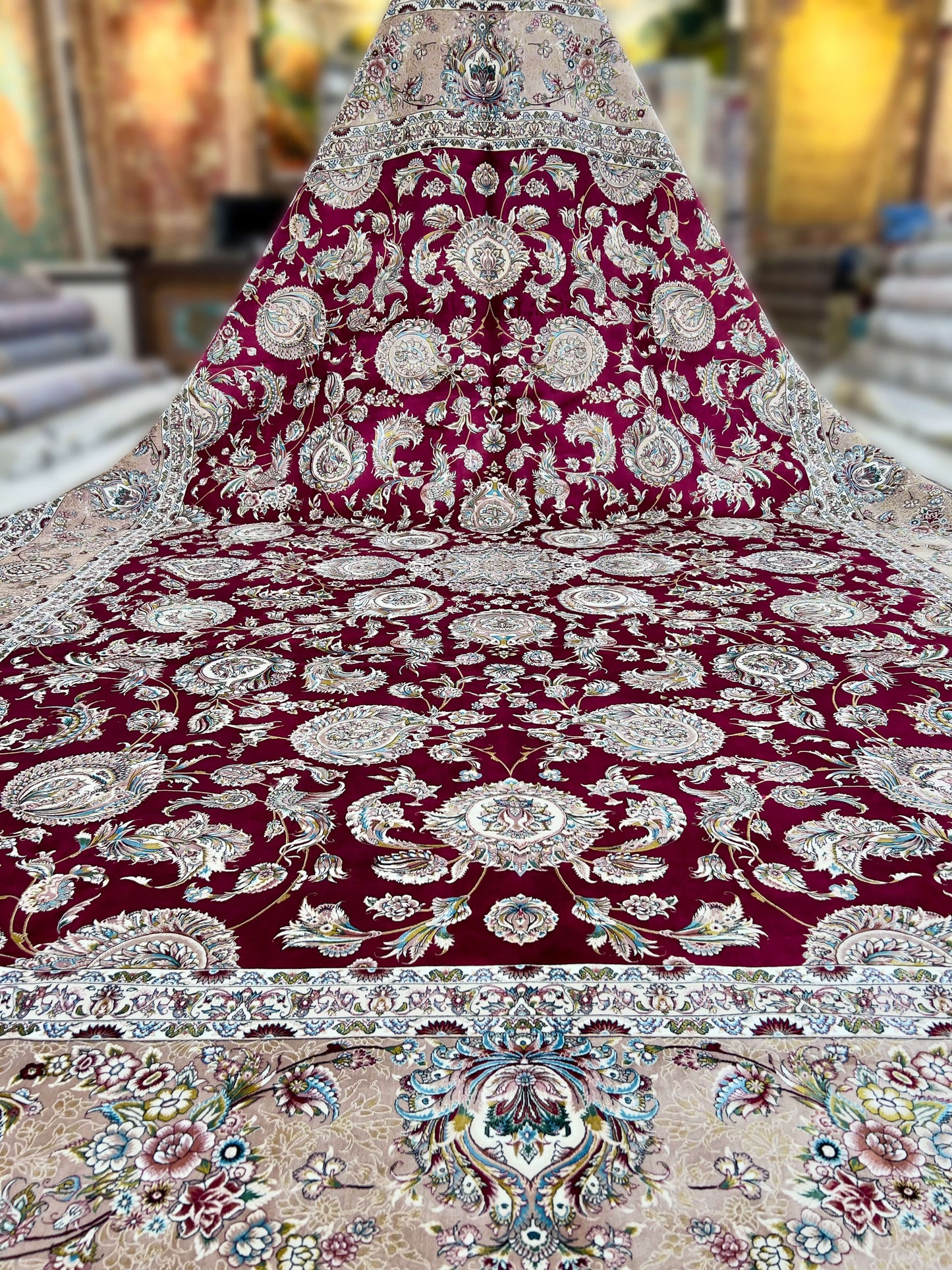 Red Allure Silk Rug