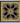 Square Black and Gold Rug