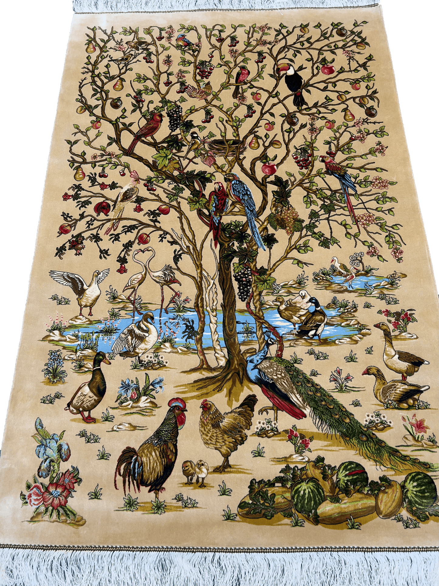 Beige Aviary Eden Rug