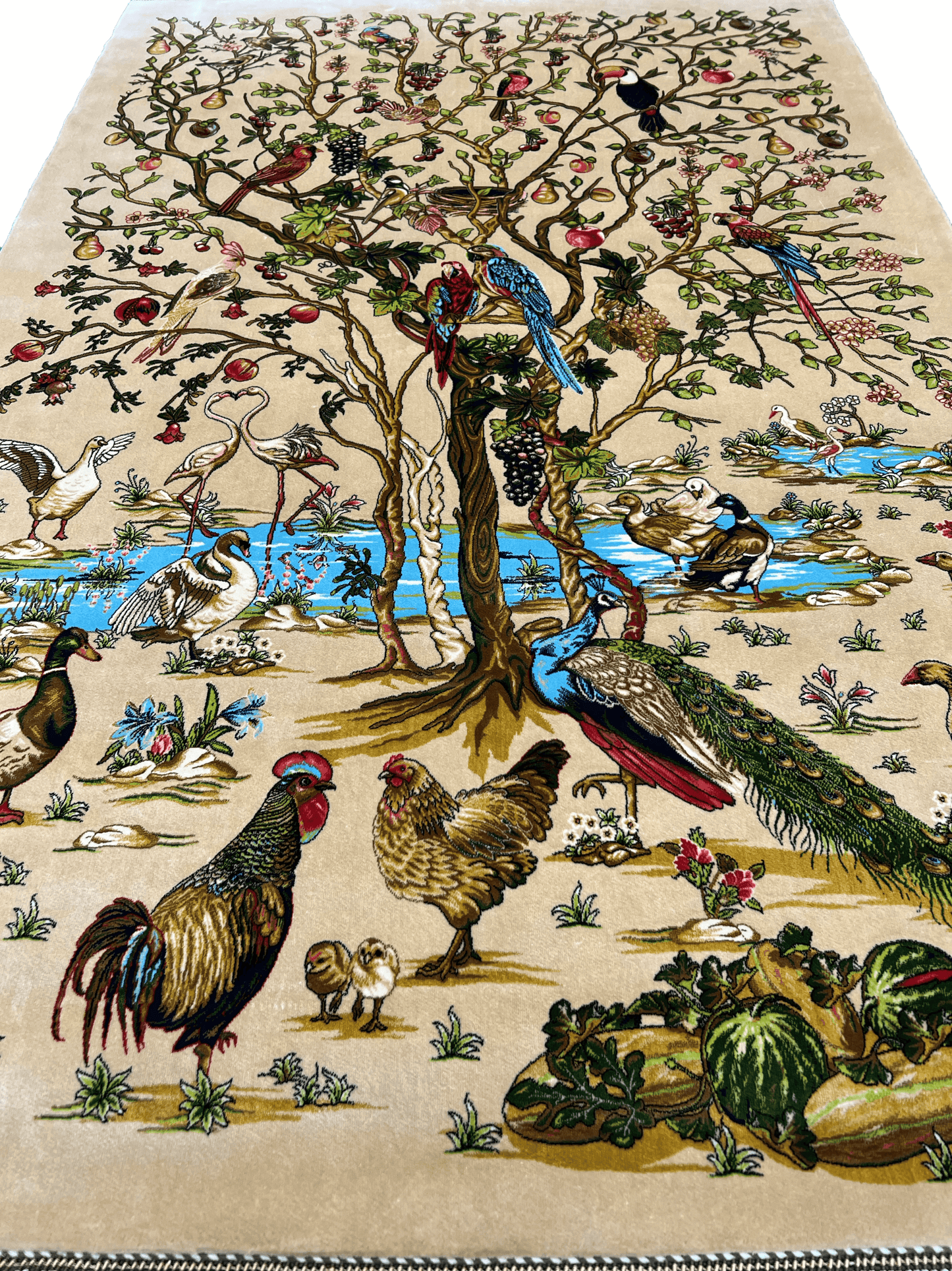 Beige Aviary Eden Rug