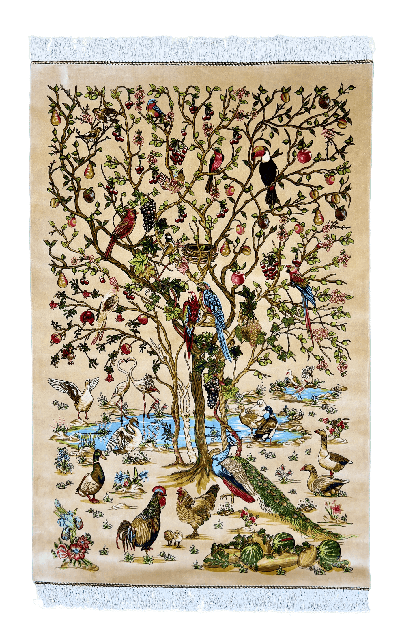 Beige Aviary Eden Rug