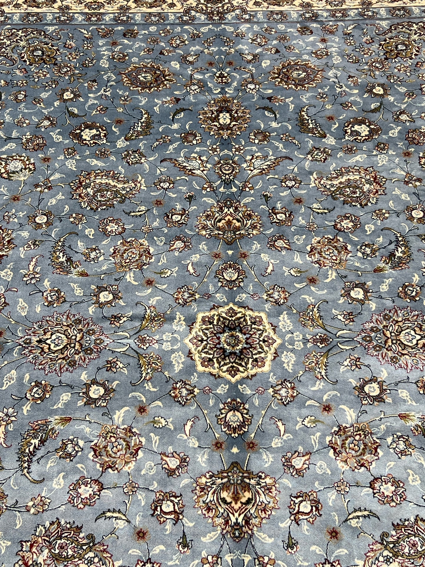 Azure Blossom Light Blue Rug