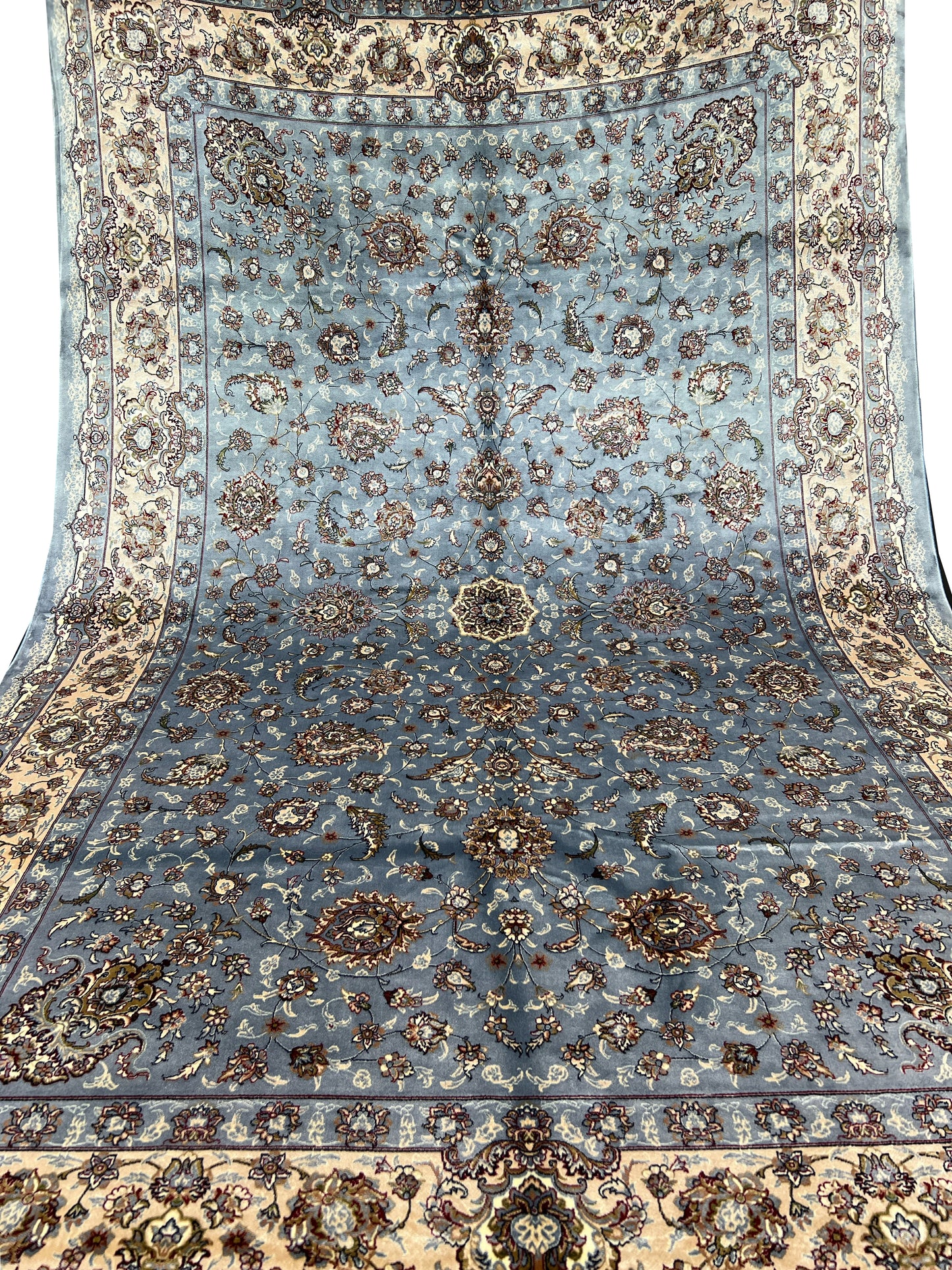 Azure Blossom Light Blue Rug