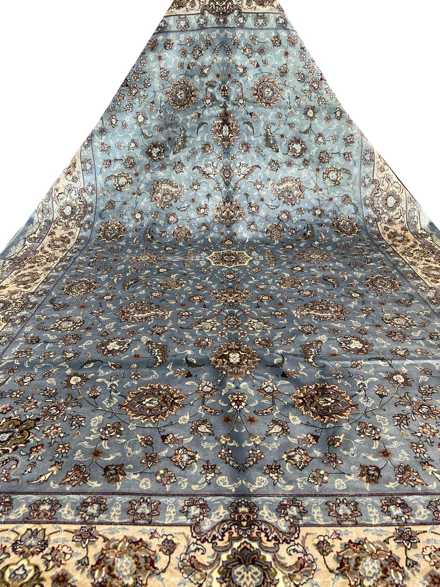 Azure Blossom Light Blue Rug