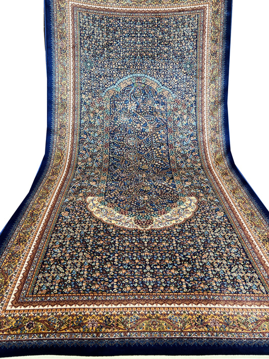 Navy Runner Rug Mystic Veil