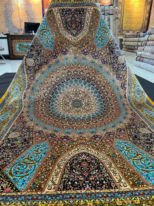 Architectural Masterpiece Silk Area Rug