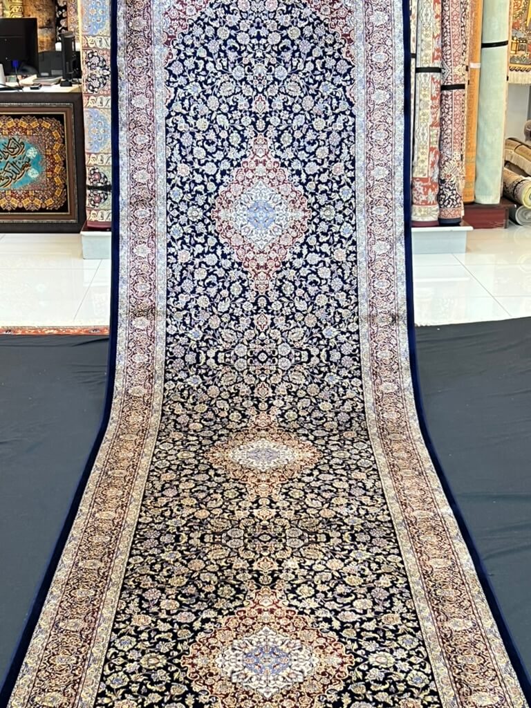 Black Oriental Runner Rug