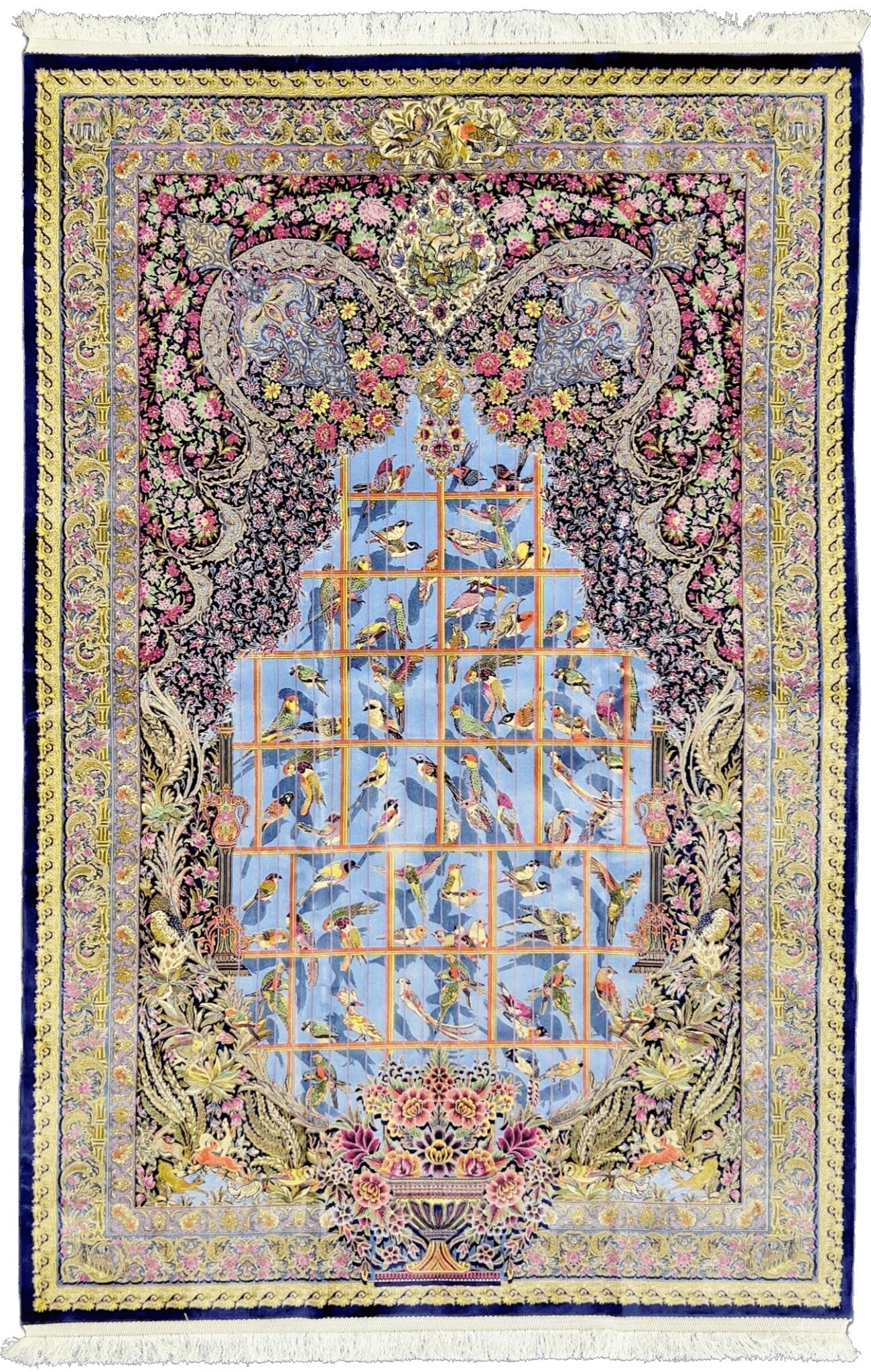 Garden Of Eden Wool And Silk Rug