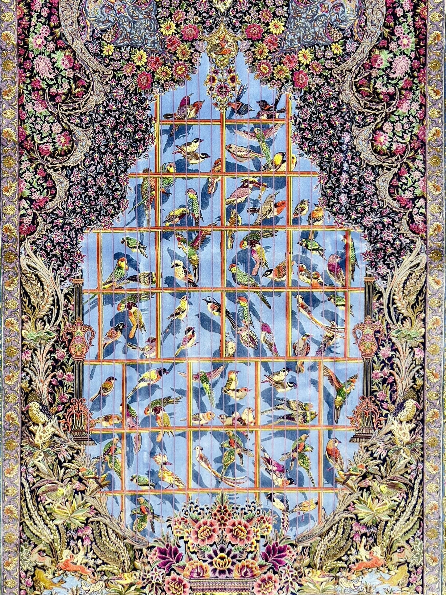 Garden Of Eden Wool And Silk Rug