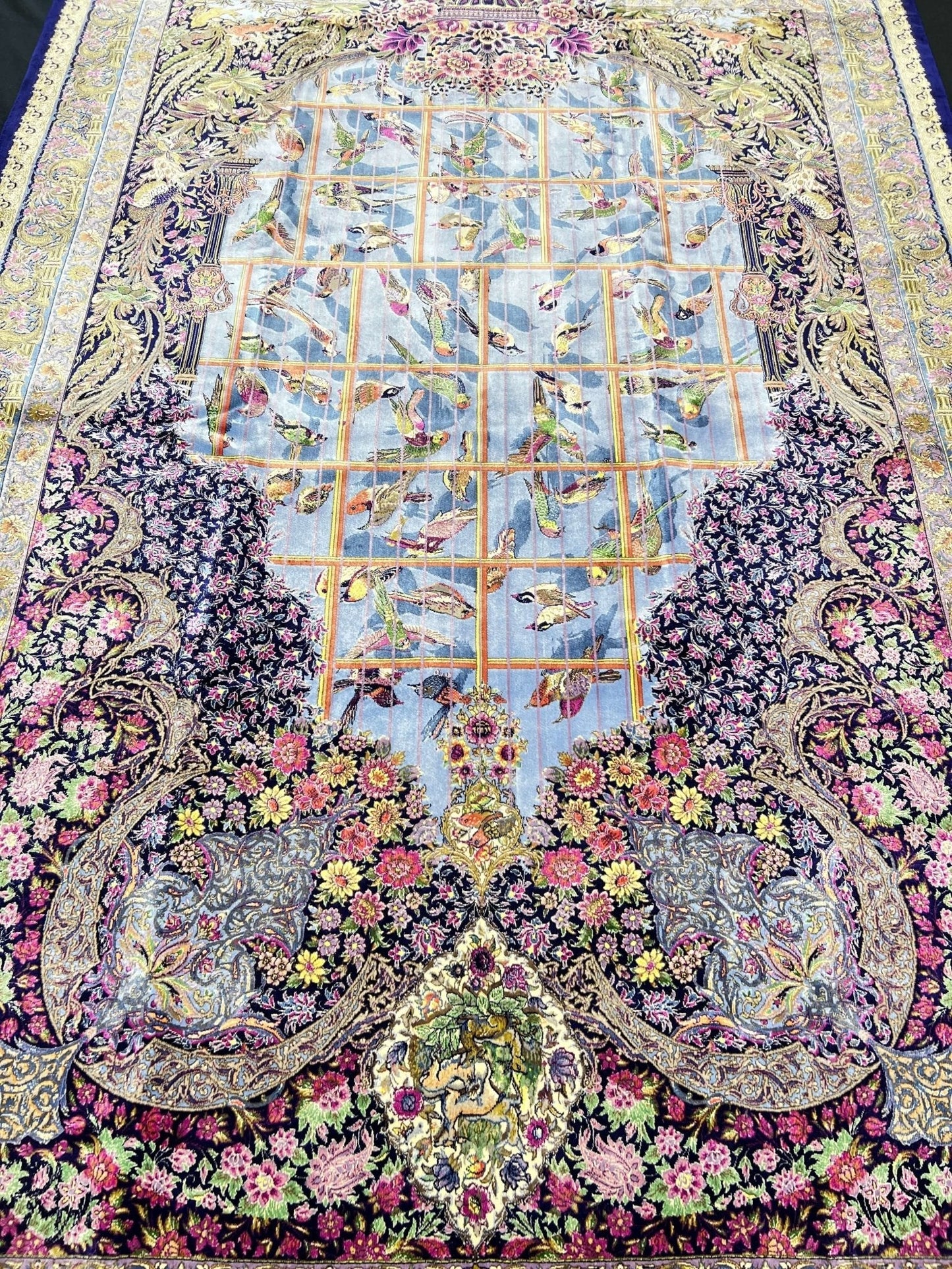 Garden Of Eden Wool And Silk Rug