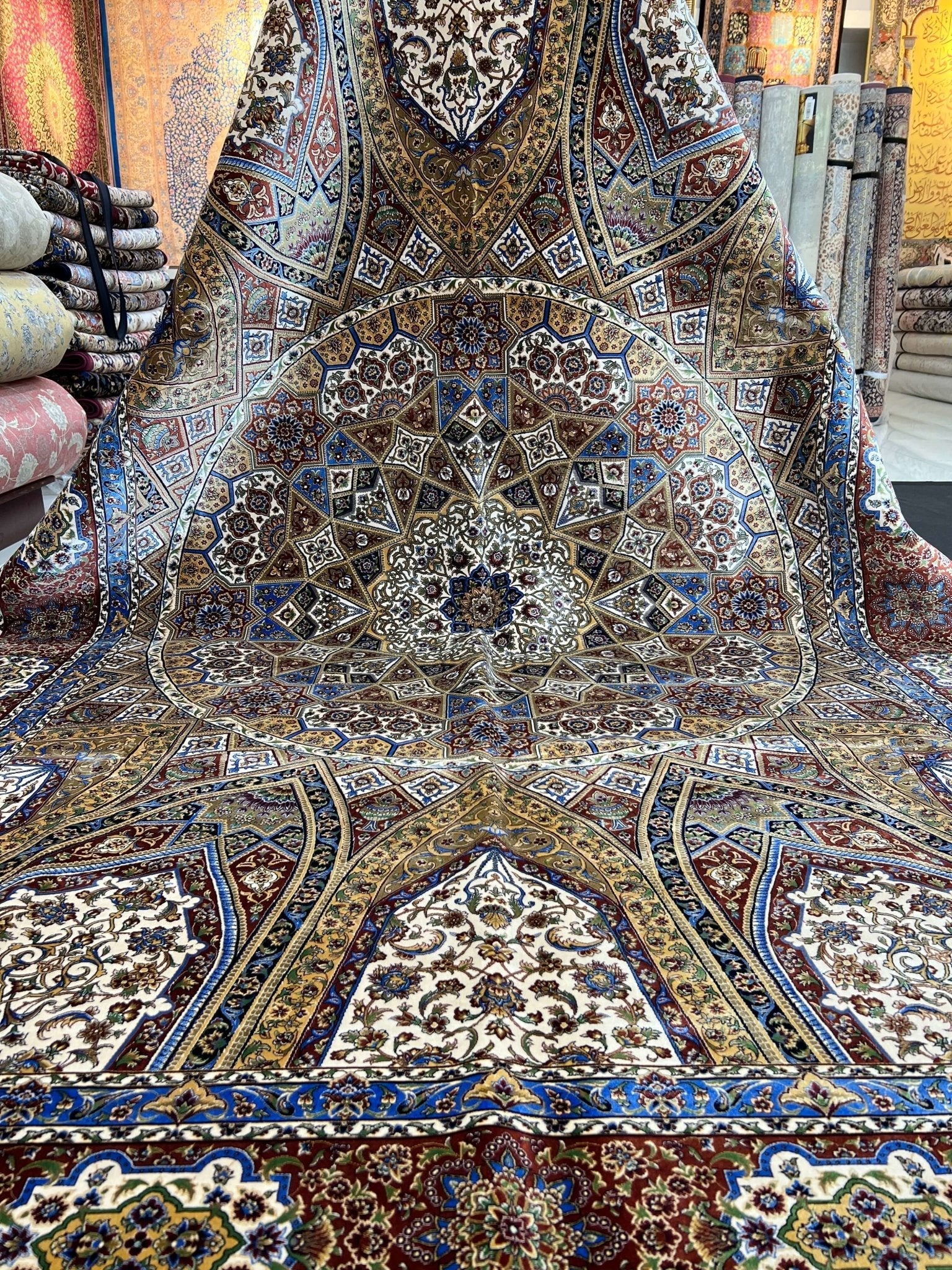 Geometric Architecture Area Rug