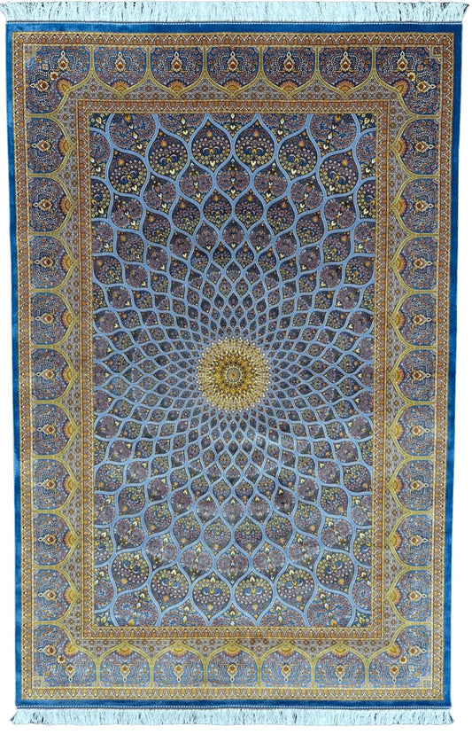 Gonbad Dome Silk Area Rug