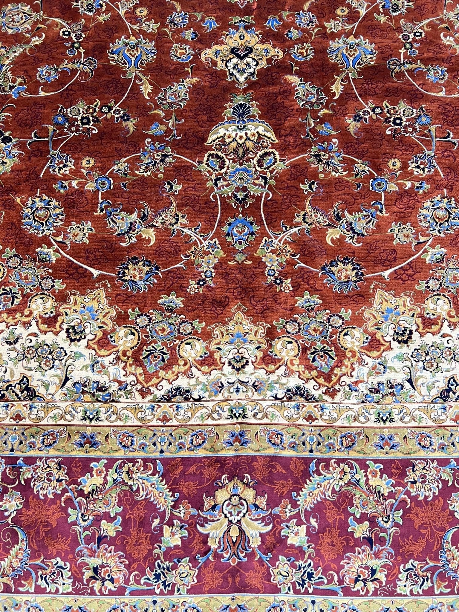 Light Coral Silk Rug