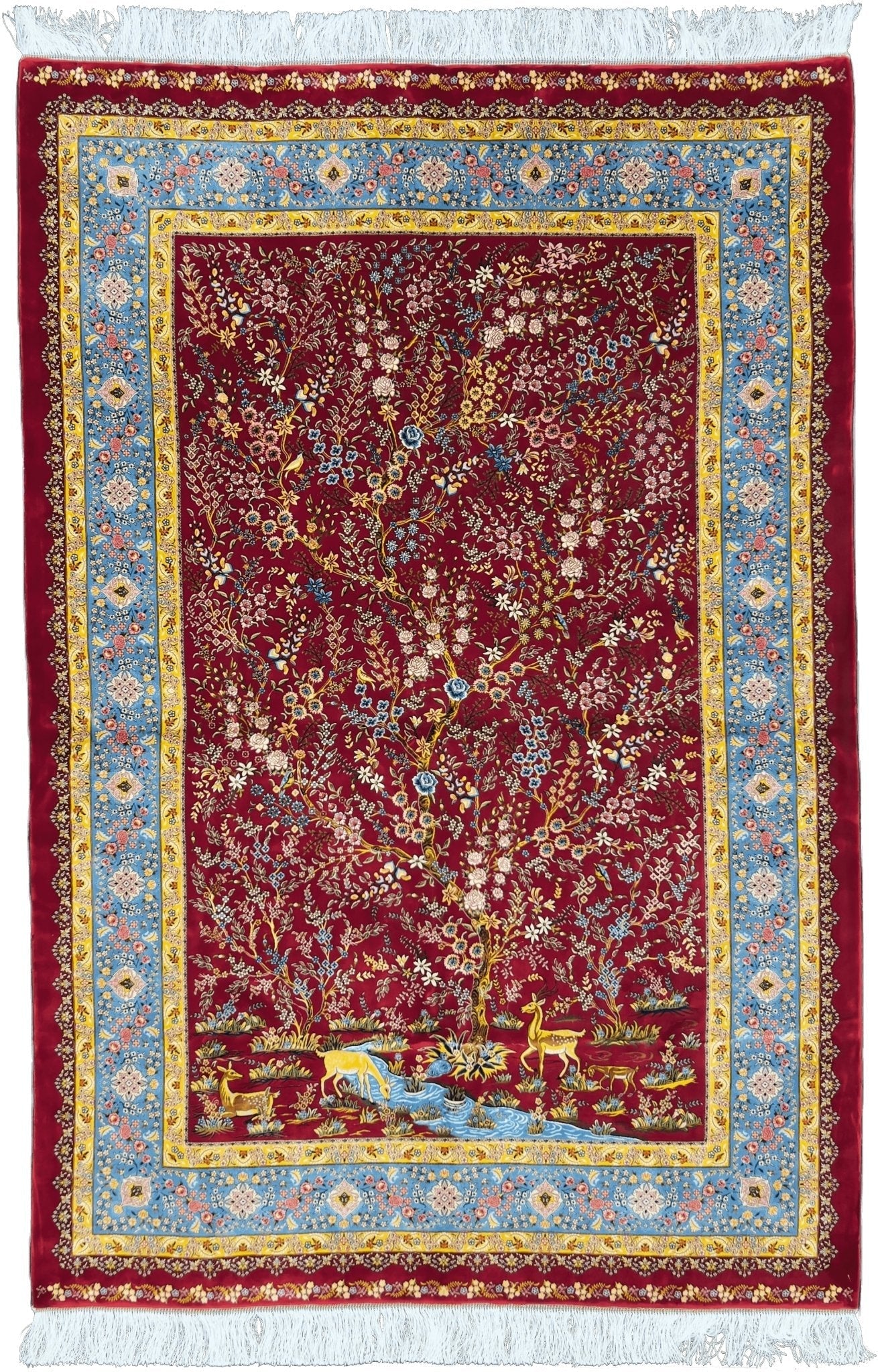 Red Mystical Garden Rug