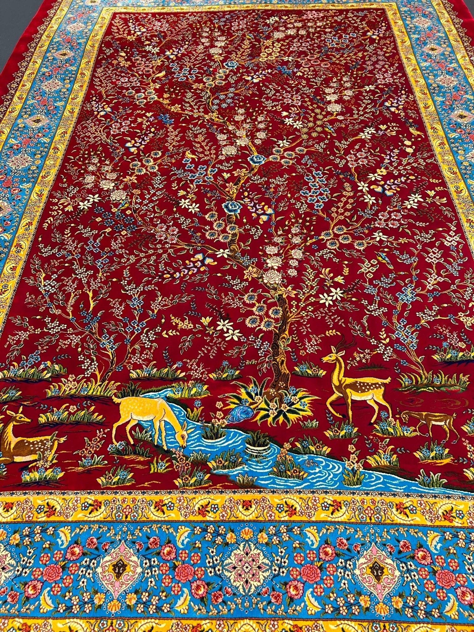 Red Mystical Garden Rug