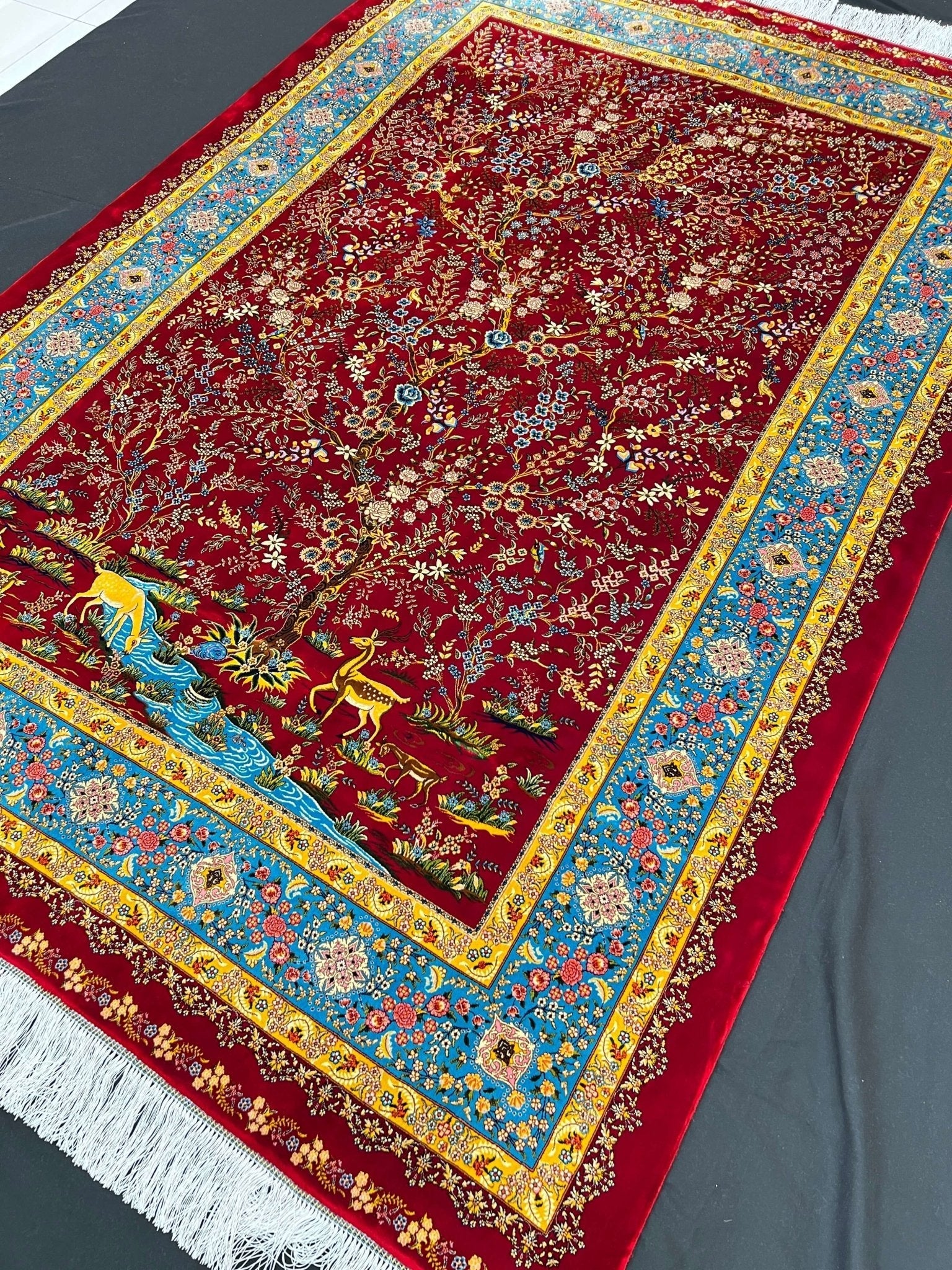 Red Mystical Garden Rug