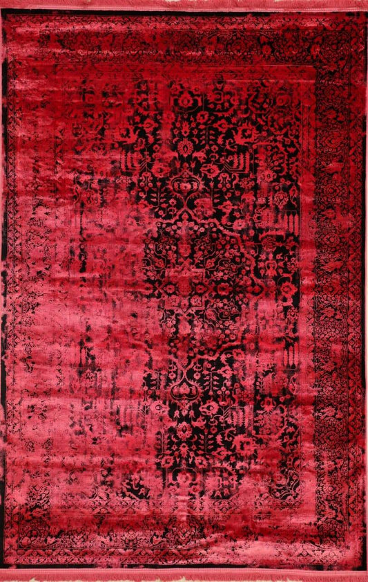 Red Velvet Vintage Rug