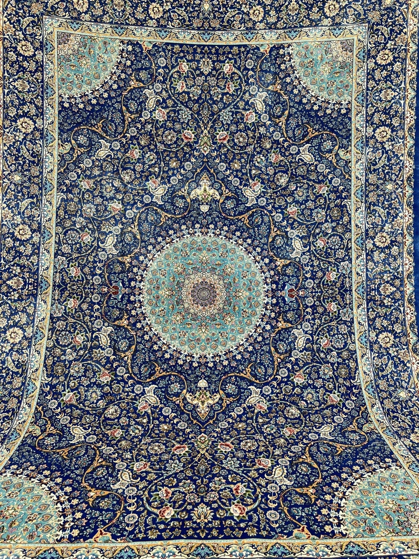 Royal Silk Blue Area Rug