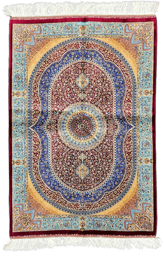 Vibrant Silk Area Rug