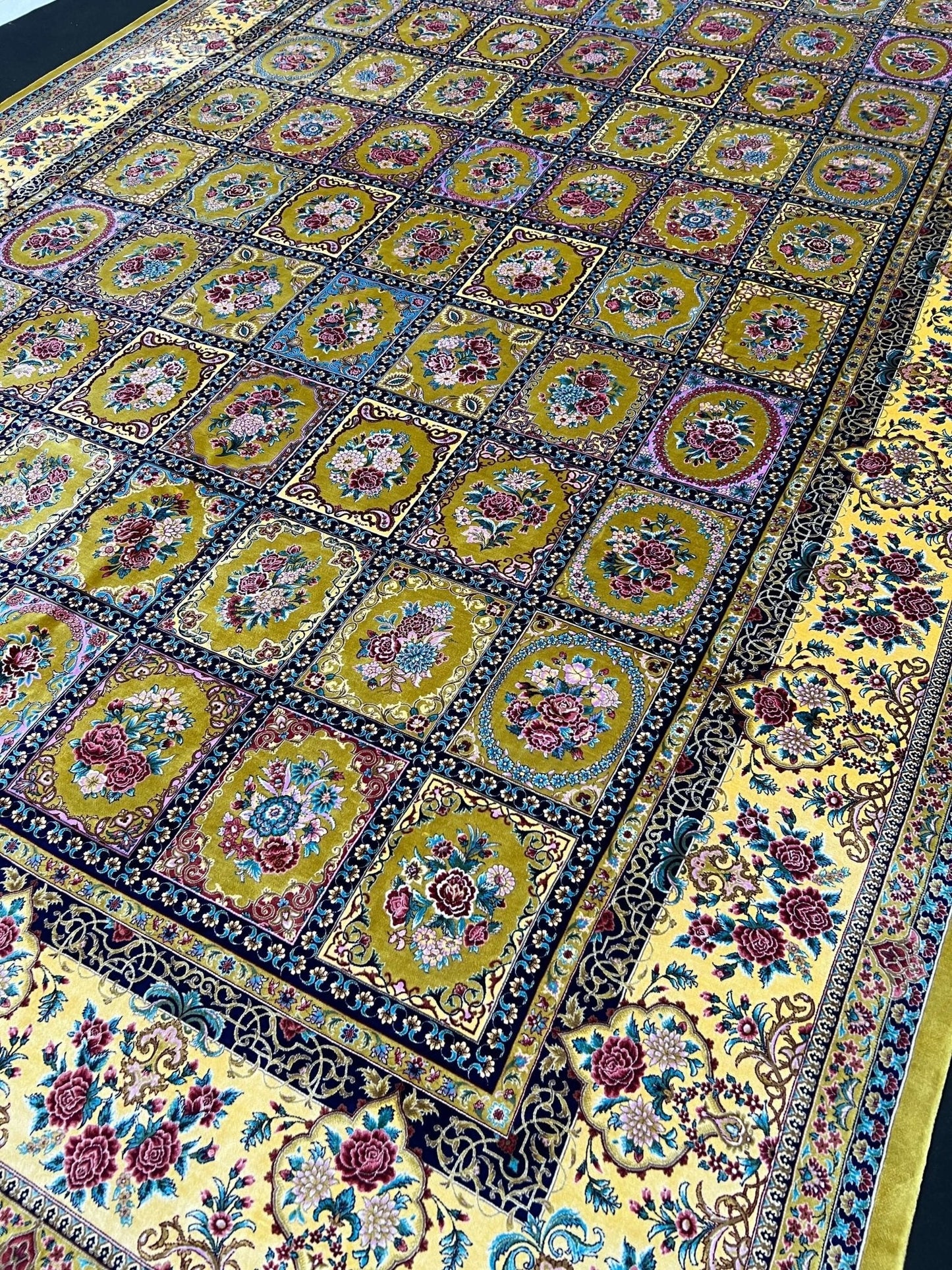 Yellow Tiles Area Rug