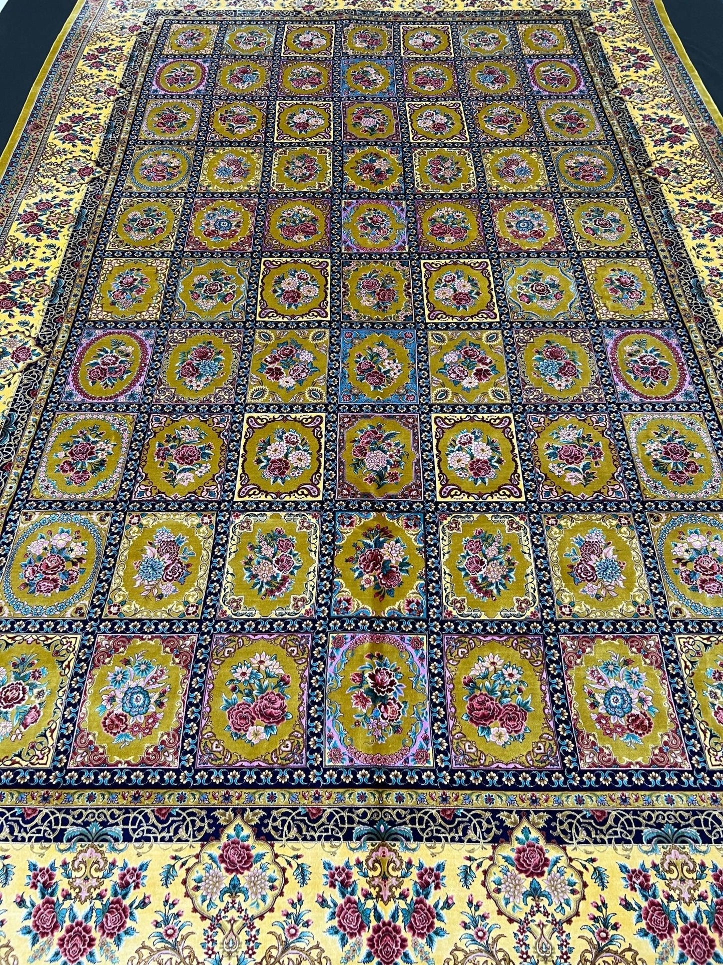 Yellow Tiles Area Rug