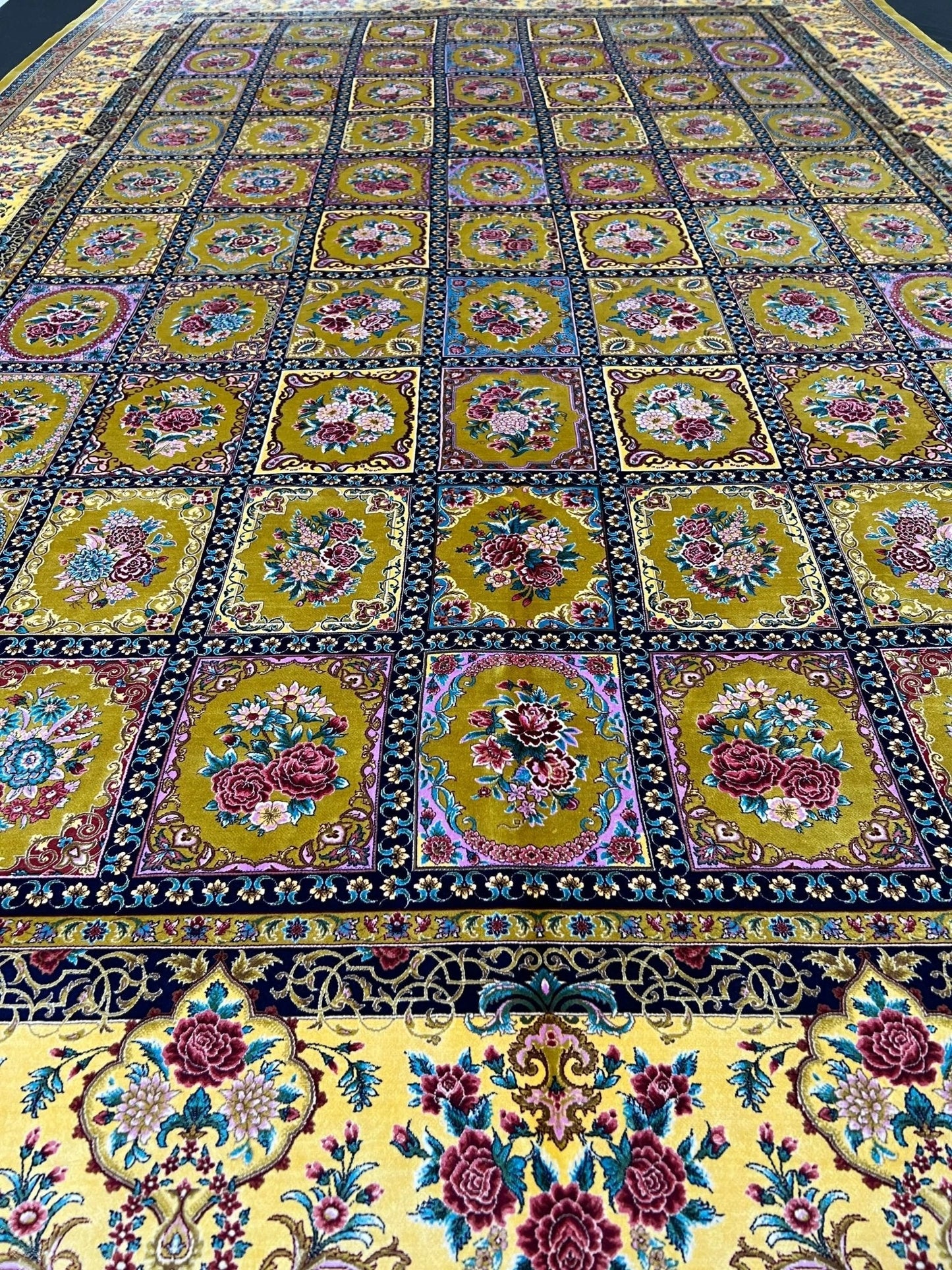 Yellow Tiles Area Rug