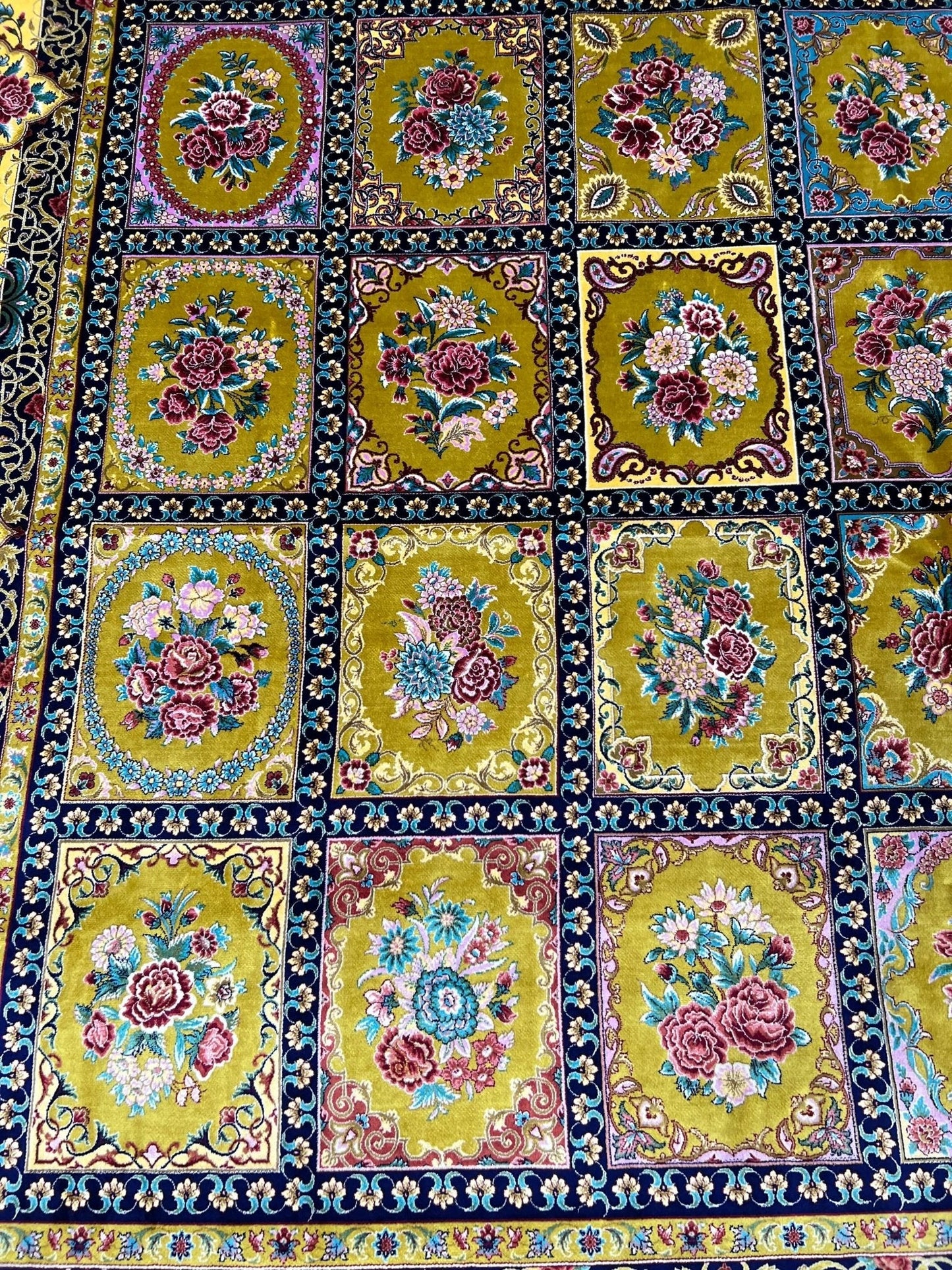 Yellow Tiles Area Rug